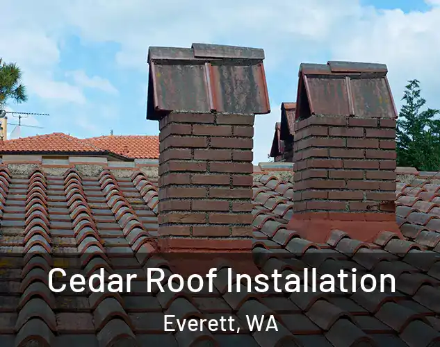  Cedar Roof Installation Everett, WA