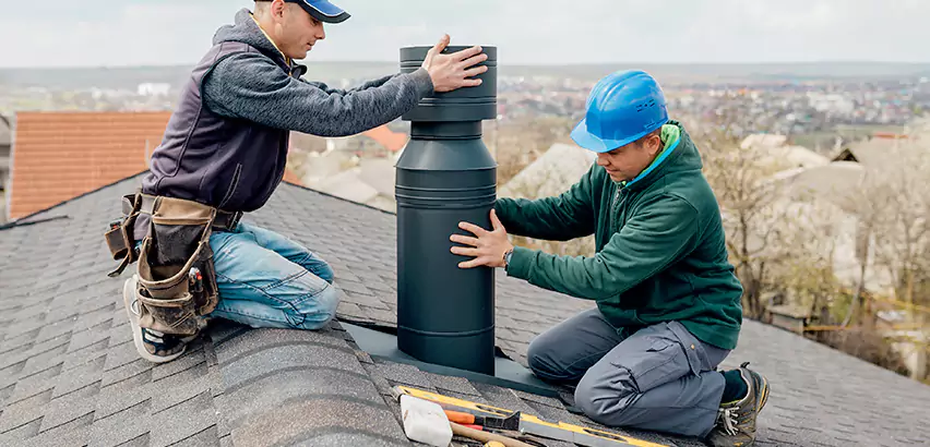 Chimney Flashing Replacement for Storm Damage in Everett