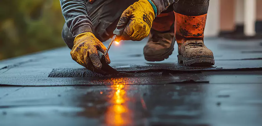 EPDM Roof Repair Tape Application in Everett