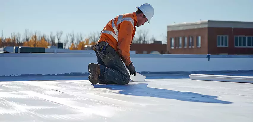 Flat Roof Drain Installation in Everett