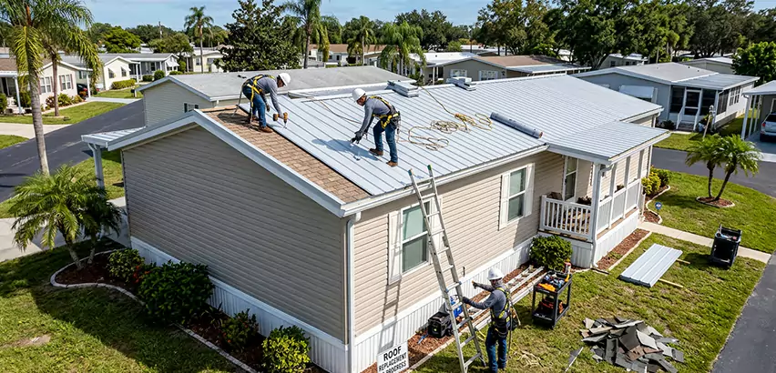 Mobile Home Metal Roof Replacement in Everett