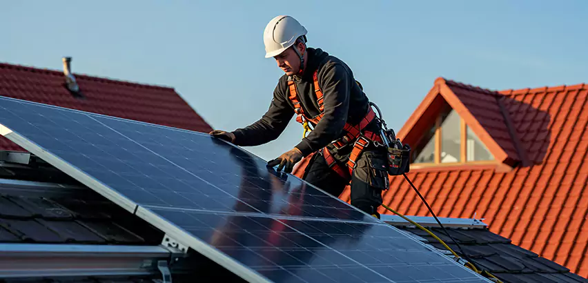 Solar Panels on Steel Roof Installation in Everett