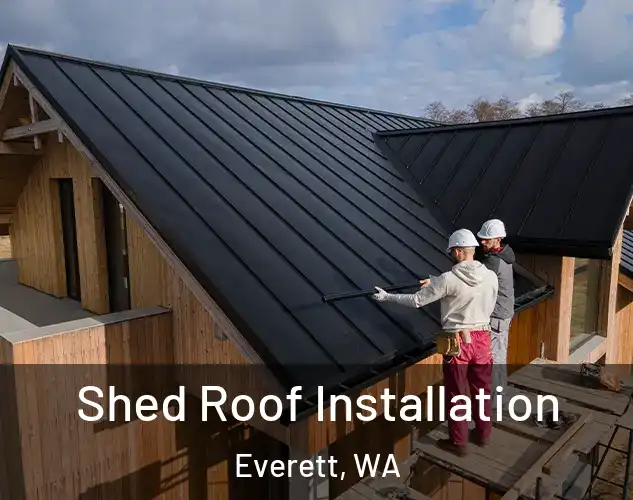  Shed Roof Installation Everett, WA