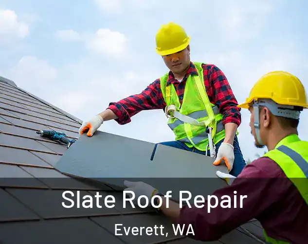  Slate Roof Repair Everett, WA